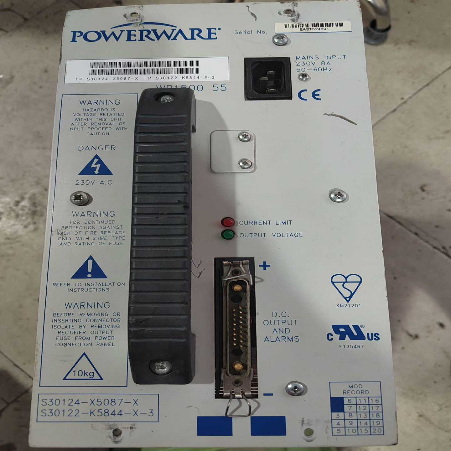POWERWARE 电源 WR1500-55 S30124-(地坛设备)