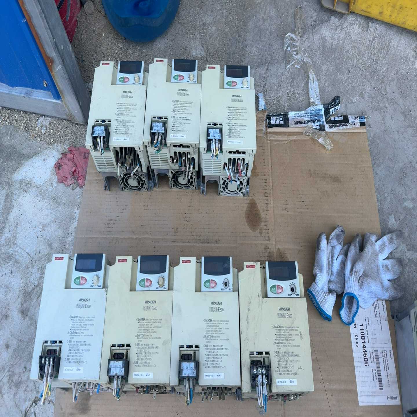 三菱E500变频器FR-E540-2.2K拆机7台，功能包好-询价客服