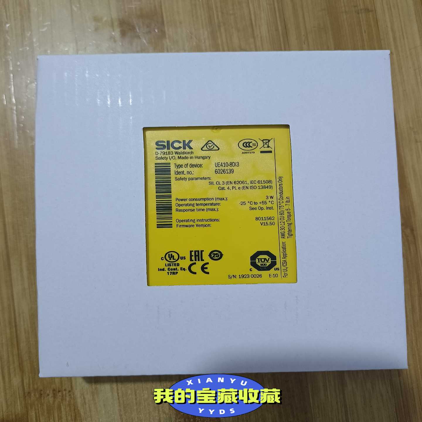 UE410-8DI3SICK西克安全继电器订货号：6026【询价】