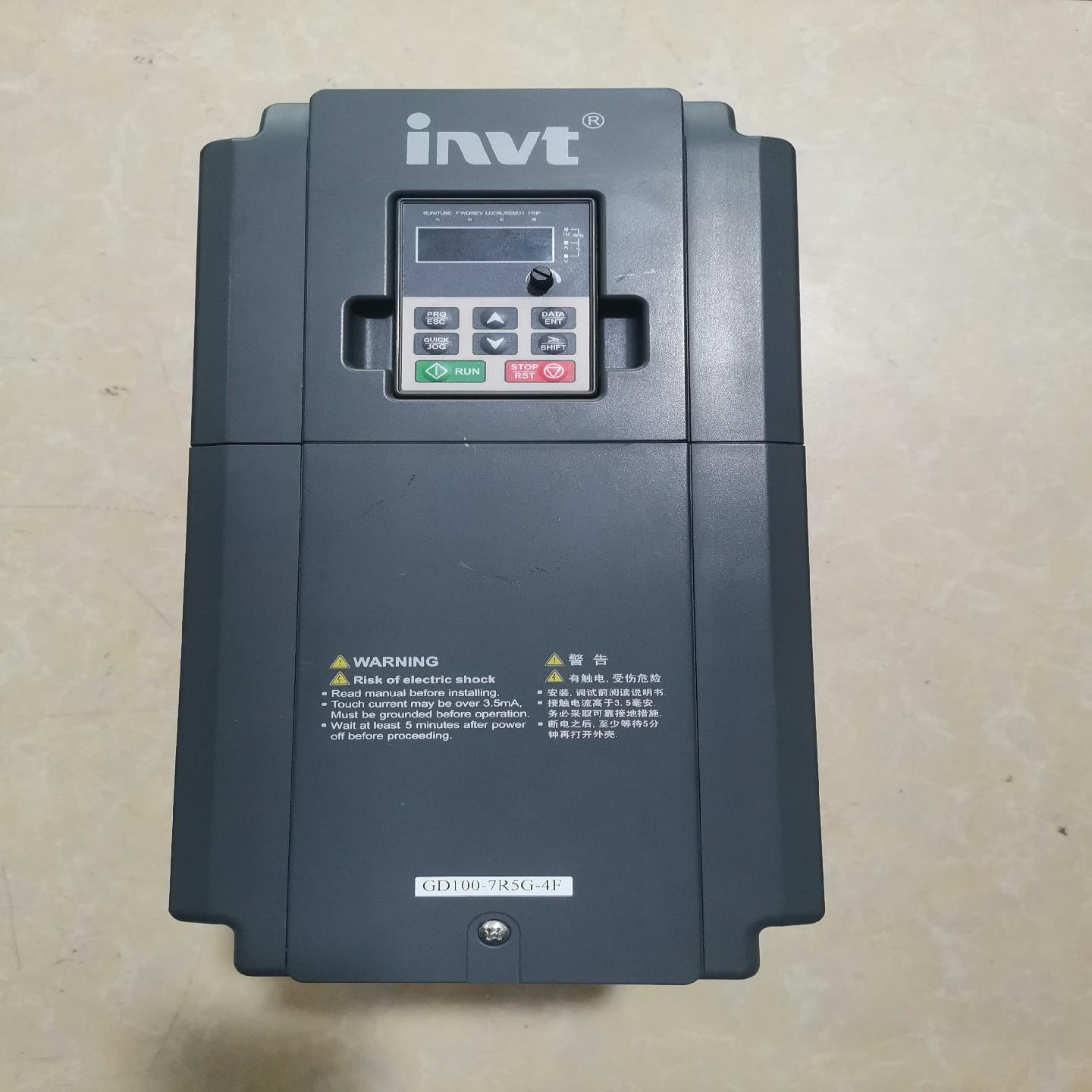 GD100-7R5G-4英威腾变频器7.5KW，成色如图（佳毅工控）