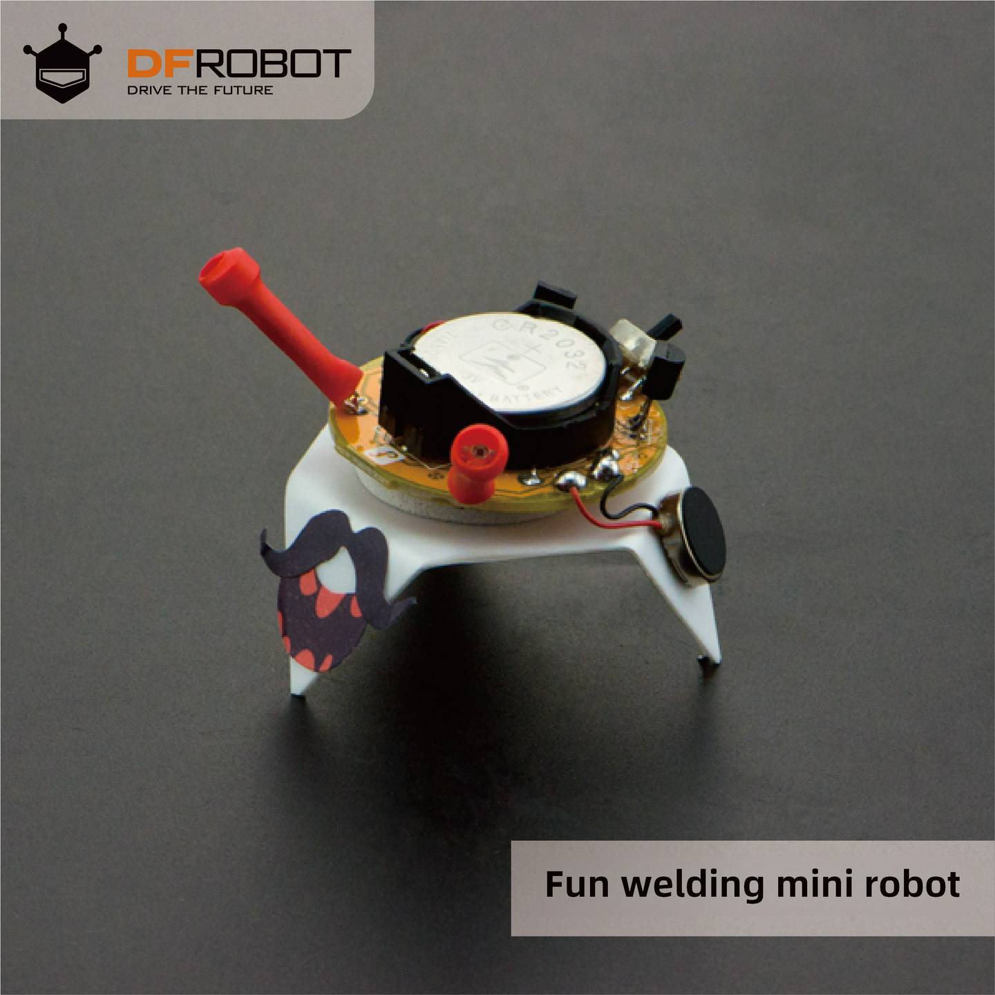 DFRobot追光猎手焊接套件亲子套件趣味迷你机器人自动寻光