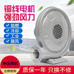 中压风机煤燃气炉灶锅炉250W550W鼓风机220v强力工业吹风机 离心式