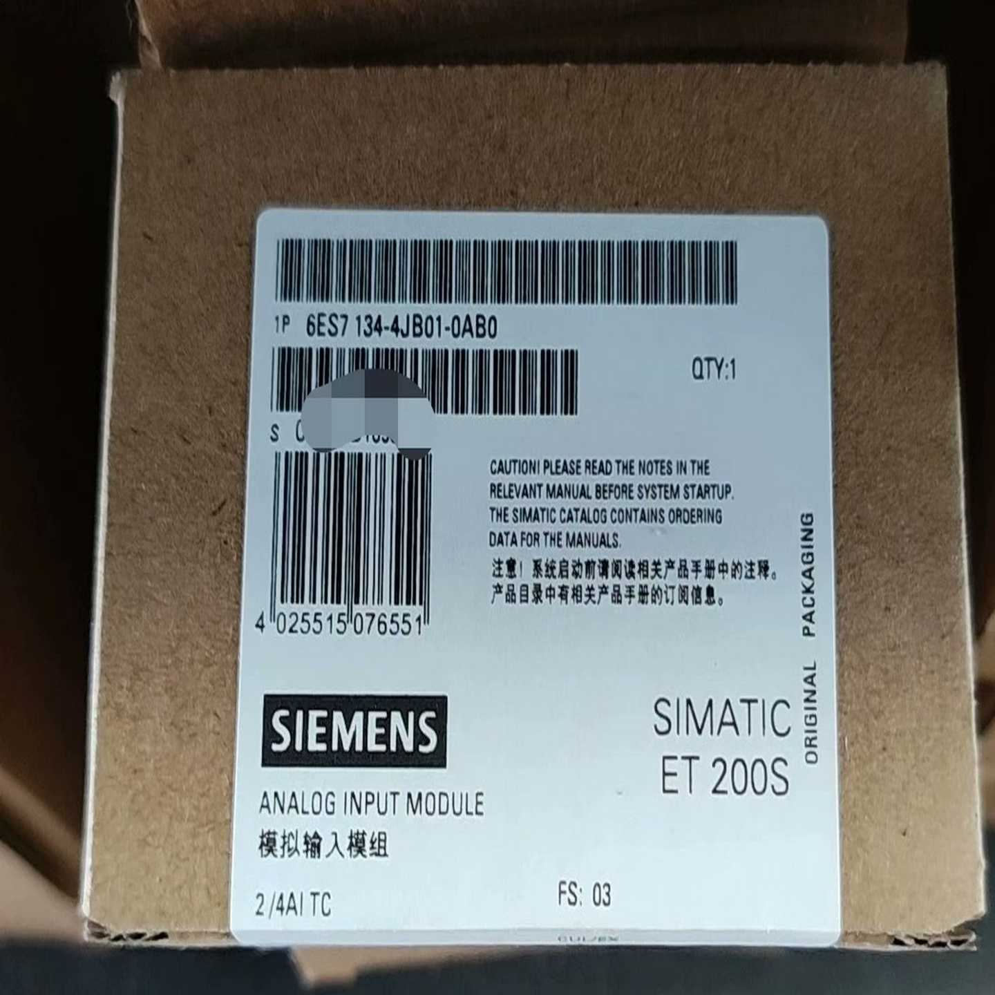 【议价】6ES7134-4JB01-0AB0顺丰未拆封适用