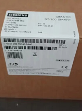 议价6ES7288-1SR40-0AA1 S7-200 SMART中央处理器6ES72881SR400AA
