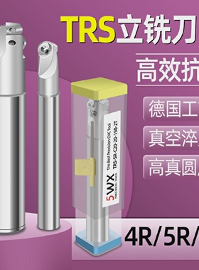 TRS圆鼻铣刀杆4R5R6R数控刀杆抗震加工中心RDMT08T210T31204