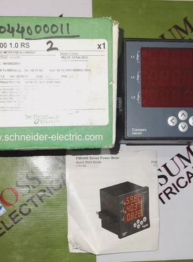 SCHNEIDEREM6400数字电源和能源计量电压110-240VAC快速发货