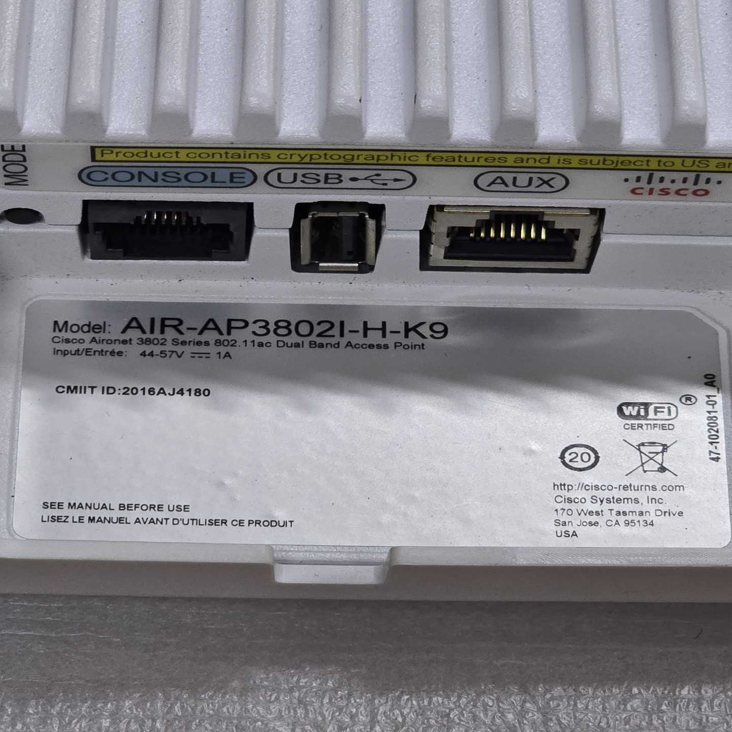 询价思科AIR-AP3802I-H-K9双频无线AP