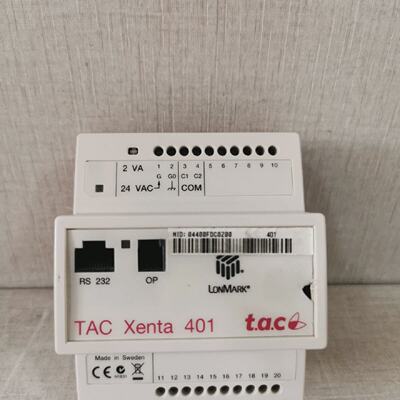 LONMARK TAC XENTA 401 PROGRAMMABLE CONTROLLER 007301012 V.3.