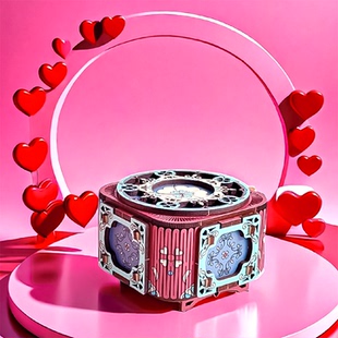 手工八音盒积木拼装跨年生日礼物天空之城3d惊喜情侣送女生音乐盒