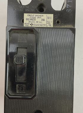 GOULD ITE EH2M020 CIRCUIT BREAKER 2POLE 20AMP 480VAC 250VDC