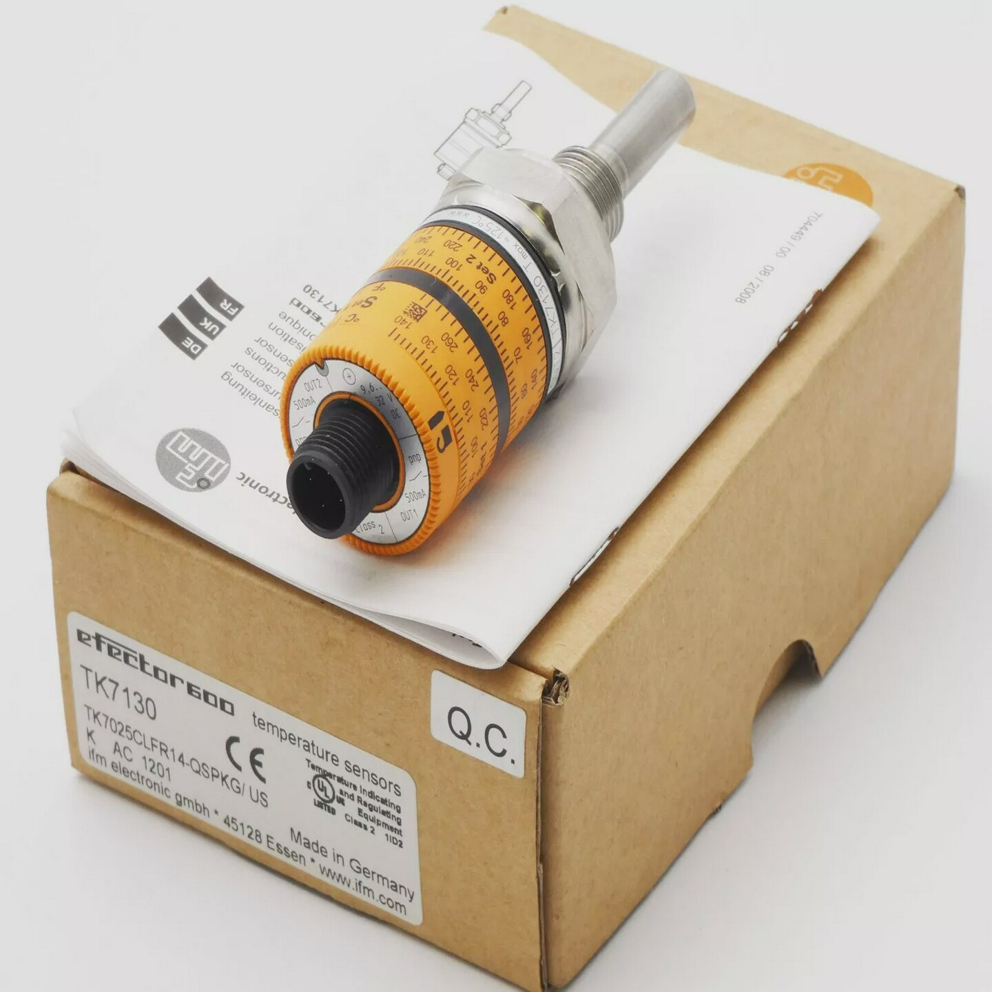 Ifmefector600TK7130TK7025CLFR14-QSPKG/USTemperaturschal