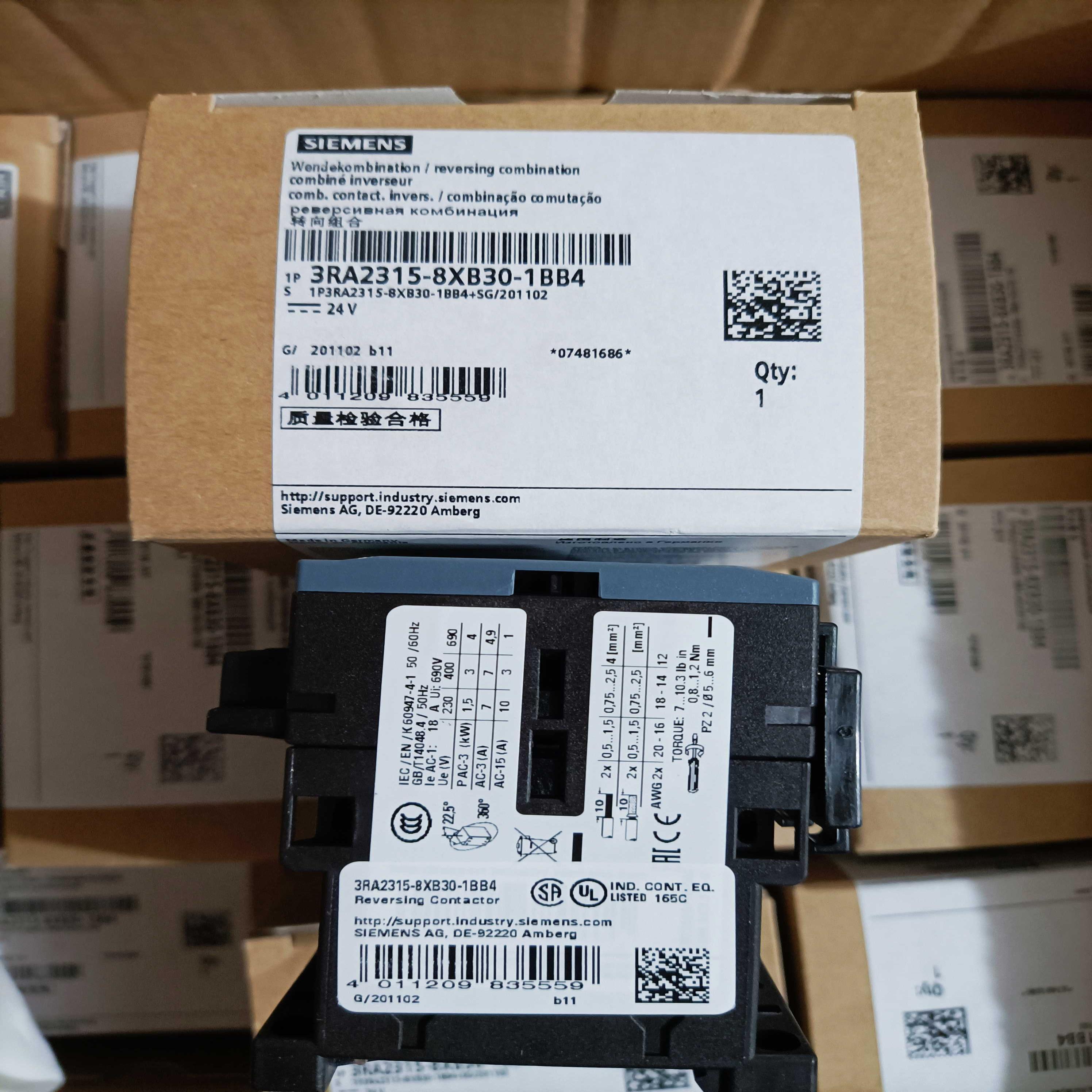 3RA2315-8XB30-1BB4西门子接触器组合开关全新原装正品现货包邮