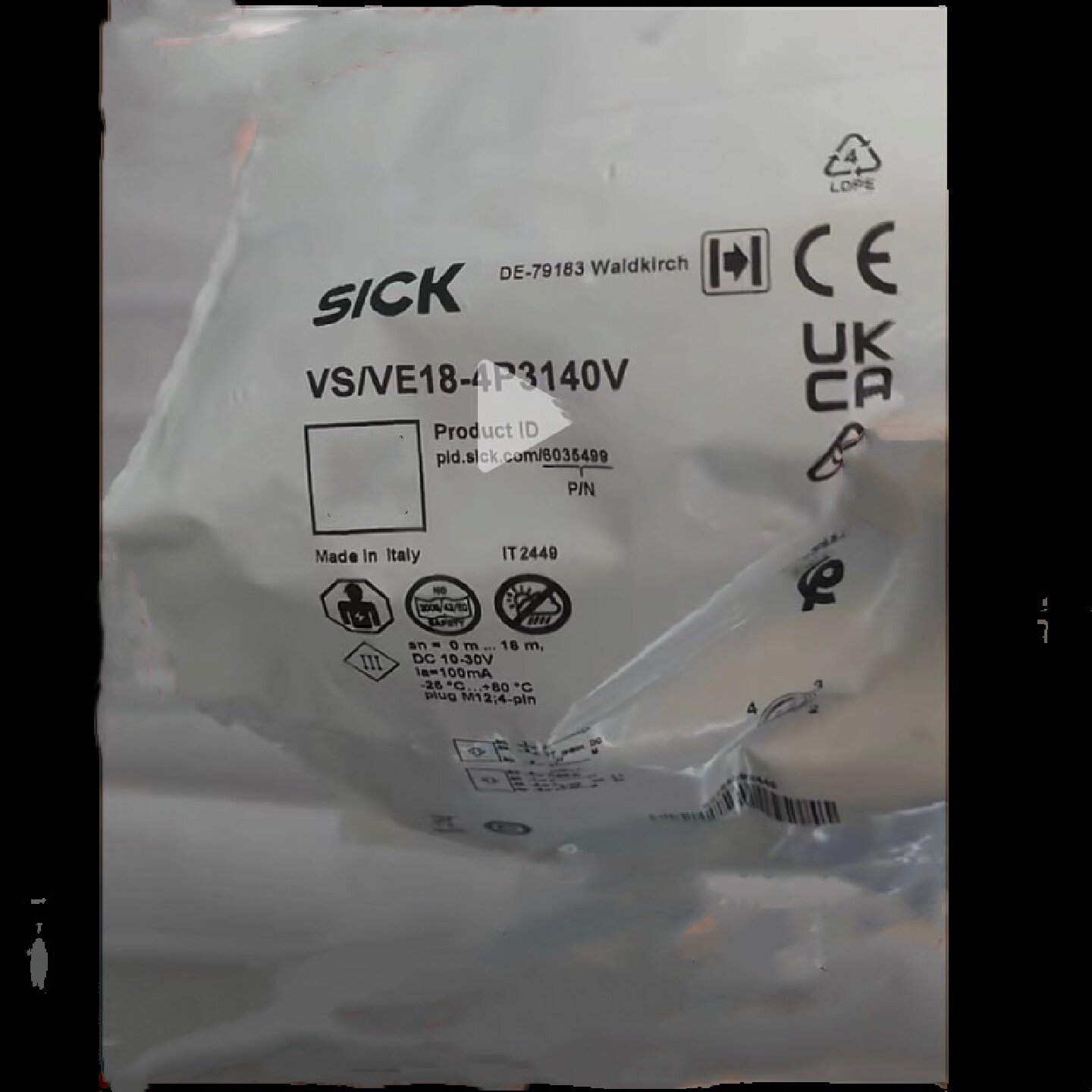 寻I光电传感器VSVE184P3140V图片