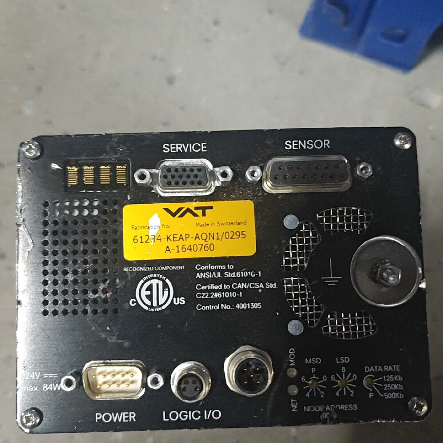 瑞士VAT蝶阀控制器型号61234KEAPAQN102议价