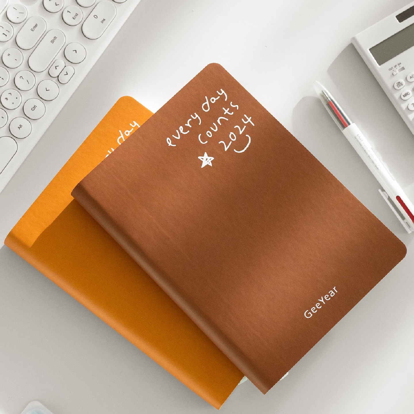 2024日程本套装新年红两天一页365天时间管理A5记事本效率手册手