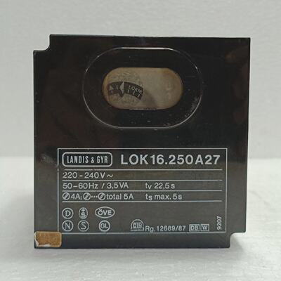 Landis  Gyr LOK16.250A27 Oil Burner Control 220V Boiler Prog