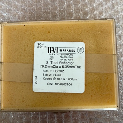 IIVI贰陆红外硅全反射镜直径76.2mmx6.35mm