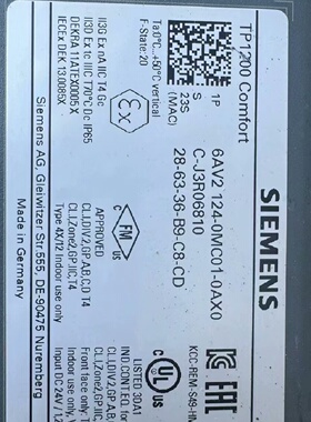 溢价-人机交互触摸屏幕6AV21240MC010AX0