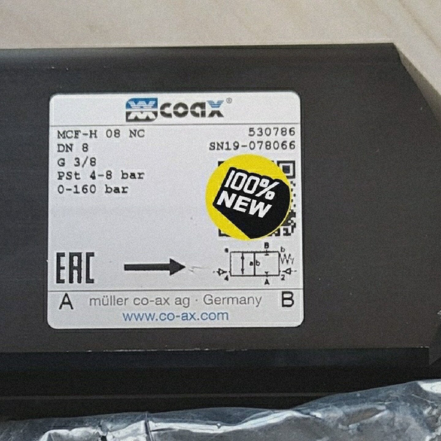 寻》》德国原装COAXMCFH08NC气控同轴阀