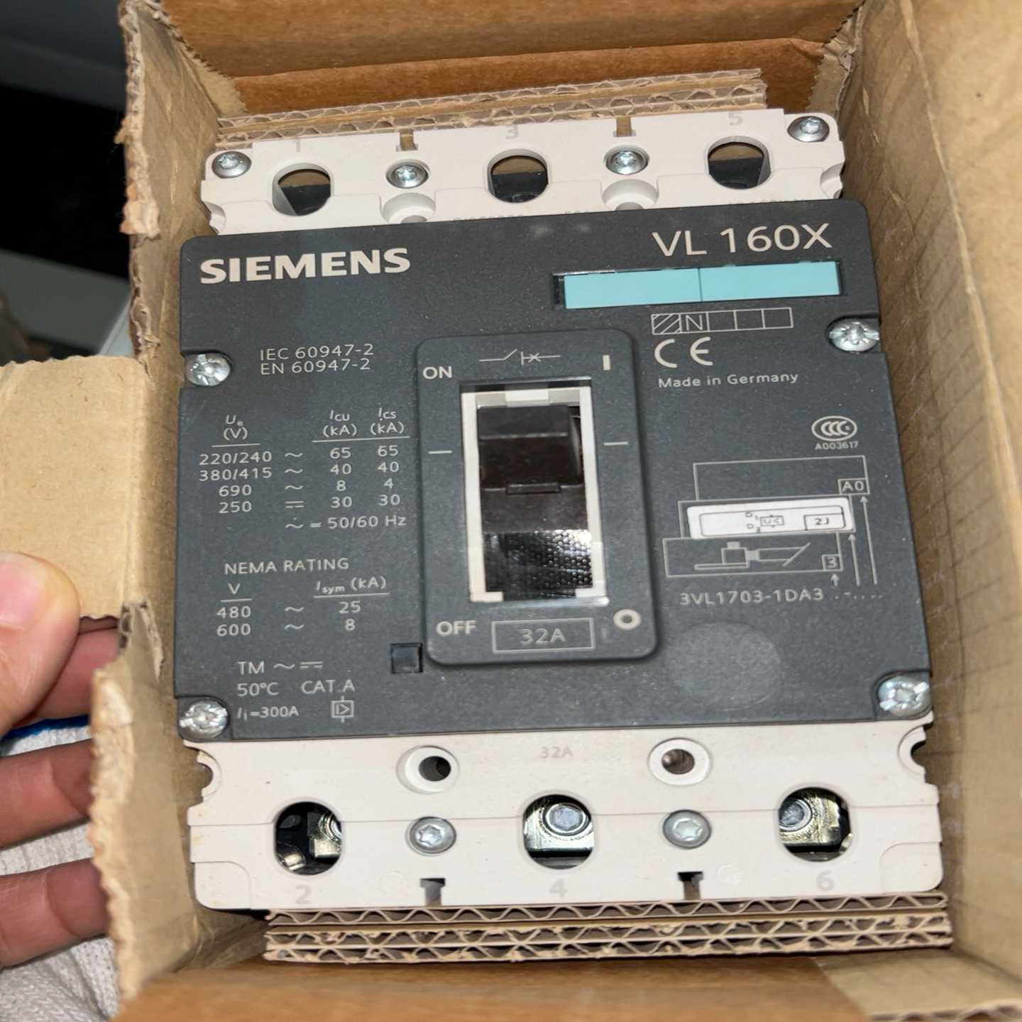 询价断路器3VL1703-1DA33-2JA0