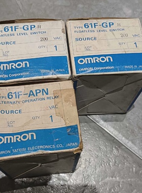 议价全新欧姆龙水位继电器61F-GPH   200VAc有2只，