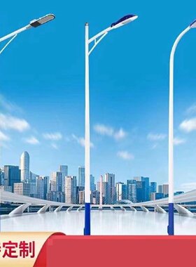 LED灯公园智慧路灯中式灯杆城市充电桩显示屏含智能软件户外防水