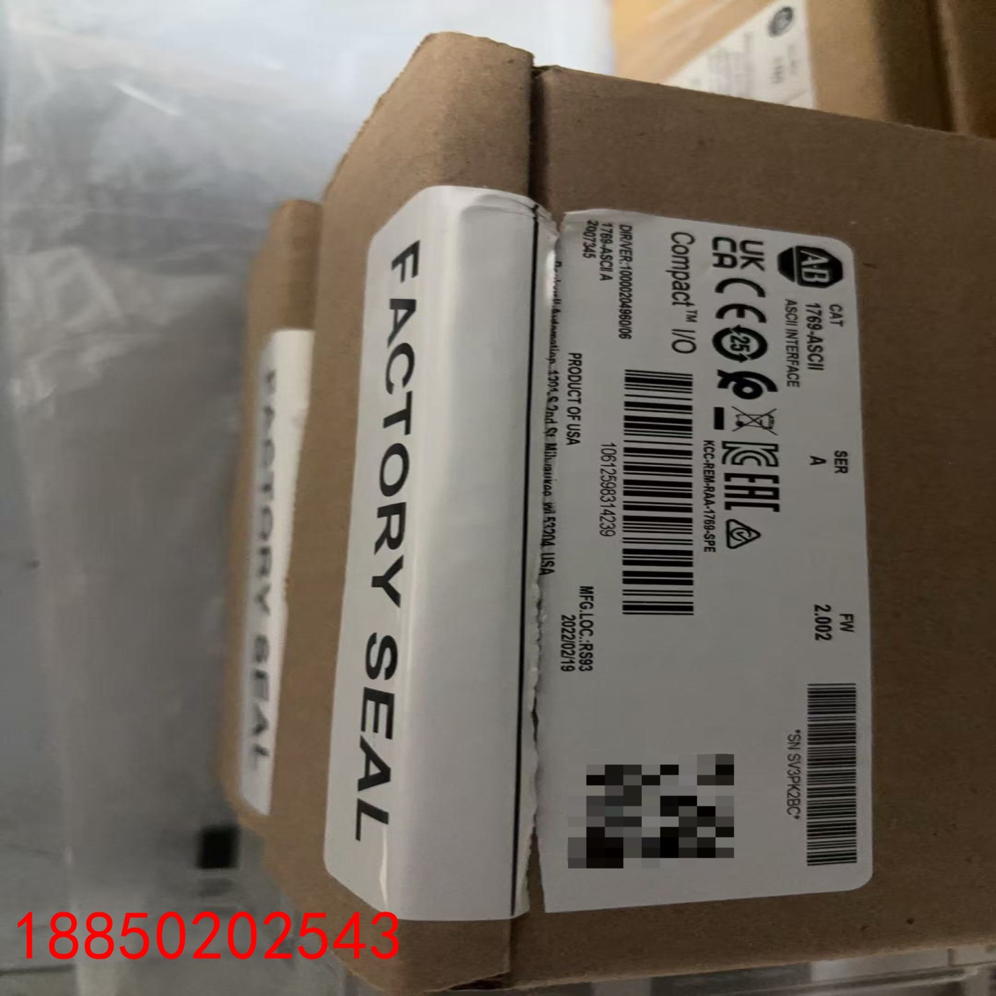 【请询价】1769-ASCII全新原装开封仅开而己