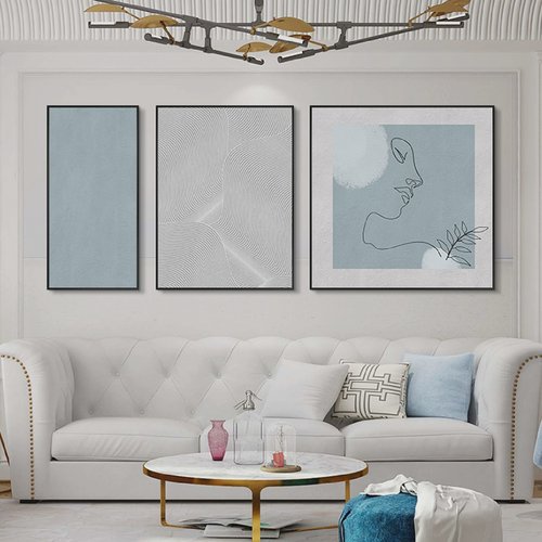 侘寂风抽象客厅装饰画现代简约沙发背景墙挂画肌理画极简创意壁画