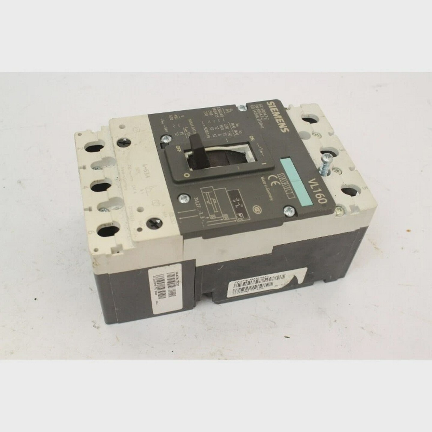 Siemens3VL2716-3AA36-0AA03VL9206-7DC30Disjoncteur63AV