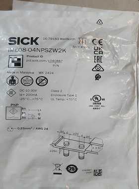 西克接近开关IME08-04NPSZW2K，1040887询价