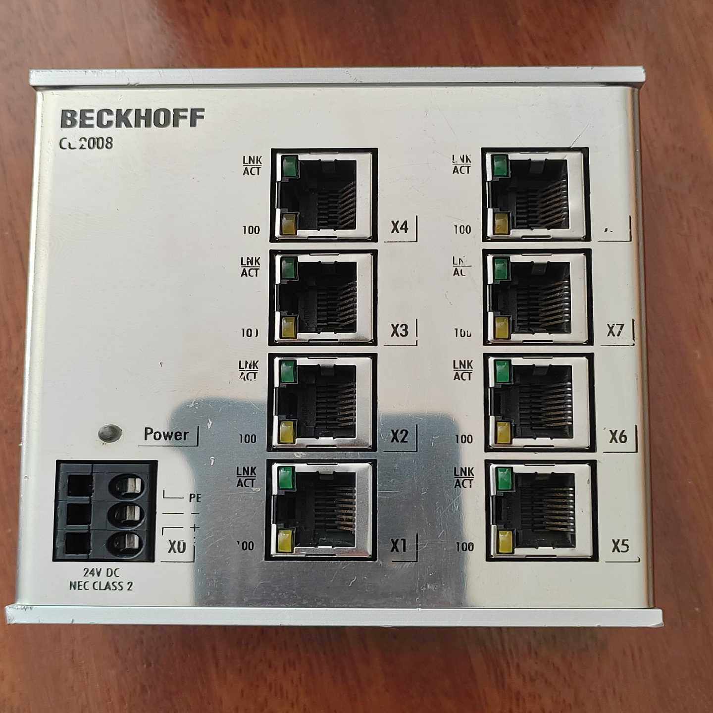 咨询-倍福CU2008-0000百兆8口工业交换机Etherne