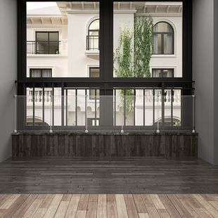 阳台遮雨挡板透明挡雨布塑料挡风灰尘飘雨隔板防盗网窗户封闭神器