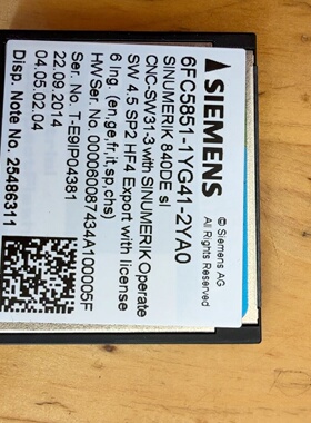 询价-CF卡6FC58511YG412YA0