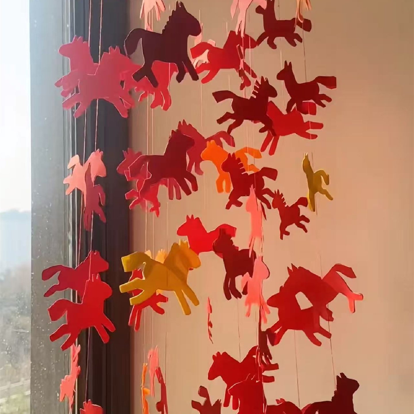 新年小马风铃挂饰手工diy材料包马年装饰品春节布置喜庆氛围挂件,节庆用品/礼品,挂饰/生肖挂饰,淘宝优惠券,粉丝福利购,淘宝优惠卷