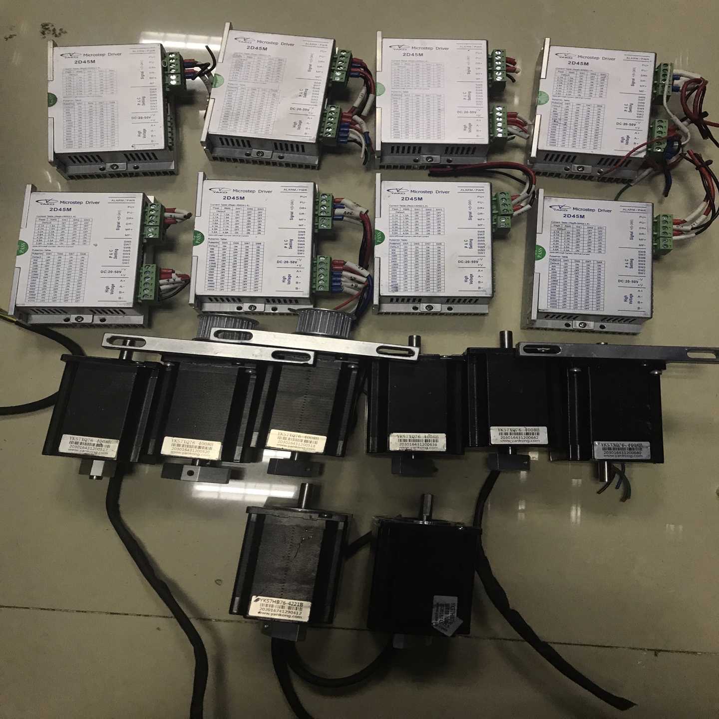 原装正品57研控开环步进电机，2D45M，8套，，，需询价