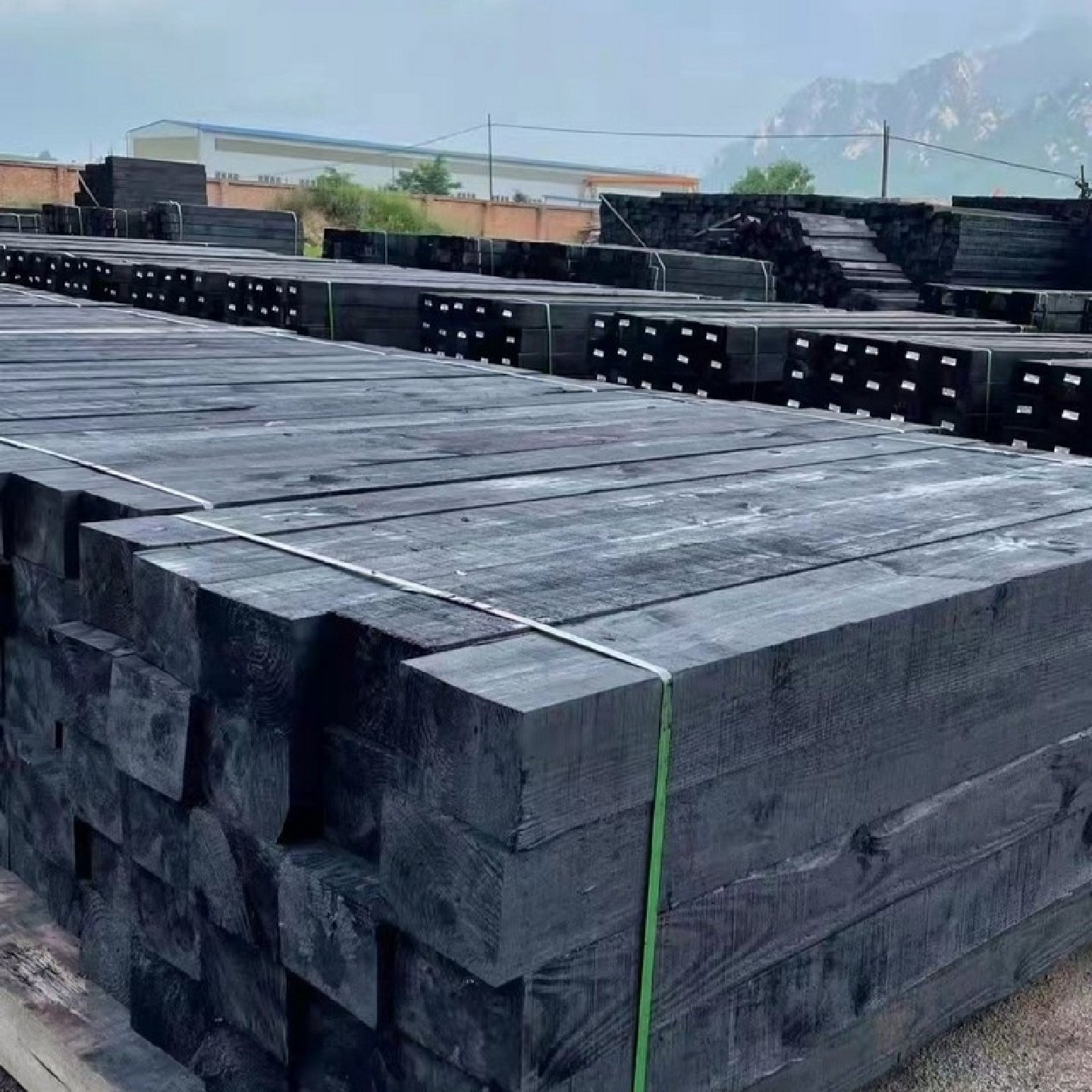 铁路h矿用油浸木头防腐枕木枕轨道路枕松木吊车支腿垫木木方,基础建材,防腐木,淘宝优惠券,粉丝福利购,淘宝优惠卷