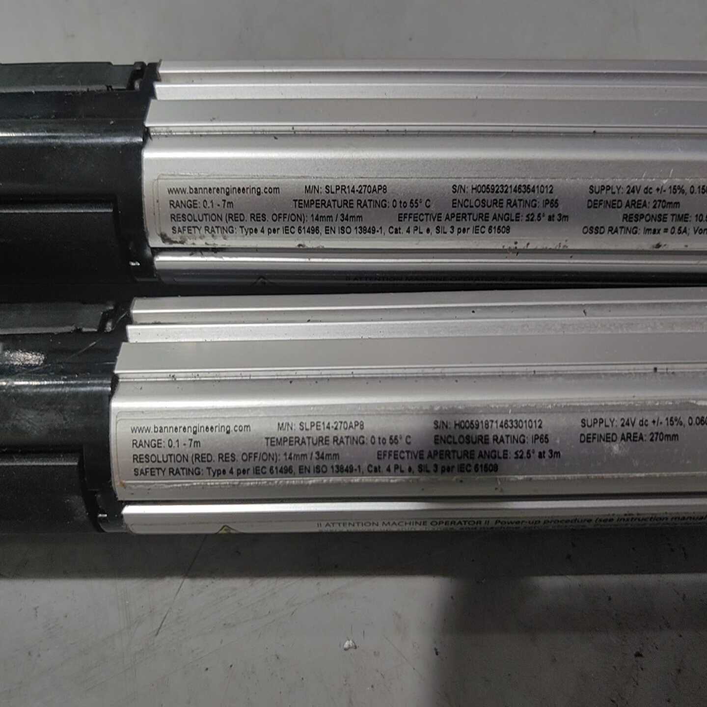 邦纳BANNER光幕SLPR14-270AP8/SLPE14询价