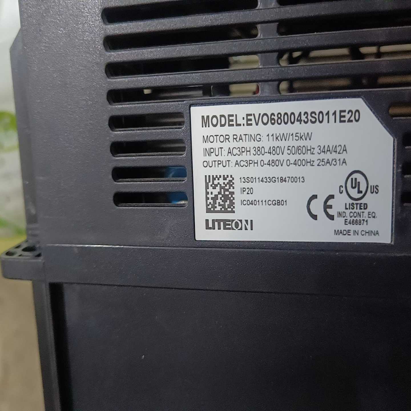【议价】台湾光宝变频器EVO680043S011E20