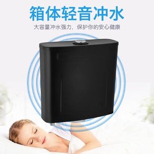大冲力水箱喷枪卫生间蹲便静音公共场所挂墙 不锈钢厕所水箱蹲坑式