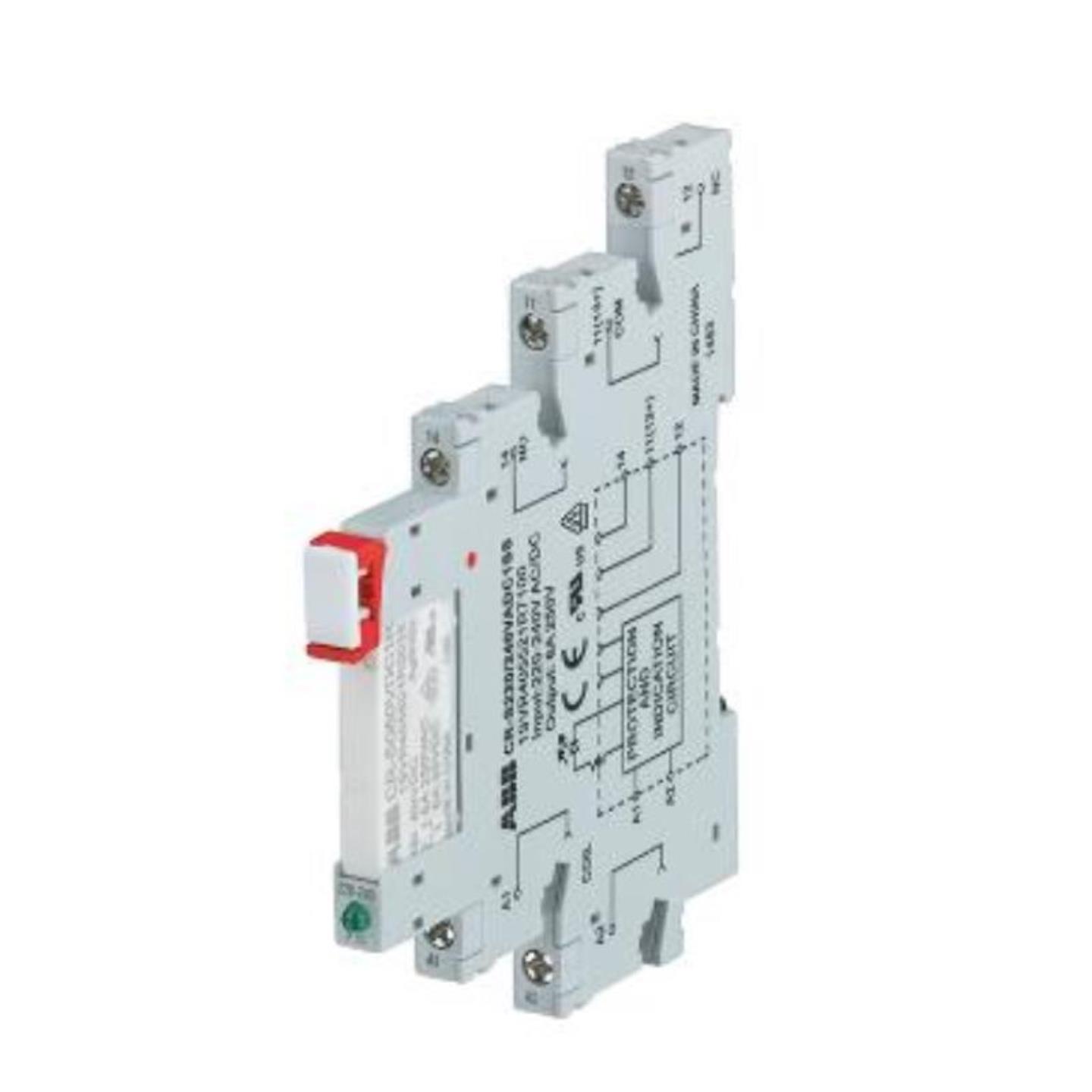 【议价】ABB超薄继电器  CR-S110VADC1CRS  110VACDC继电器+底