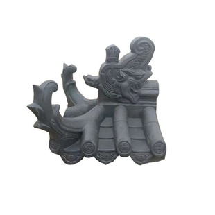 仿古围墙水泥一体瓦帽中式庭院影壁帽檐双面马头墙连体瓦压顶瓦