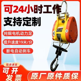 修升降起重卷扬机 小金刚电动葫芦220V家用吊机提升机0.5吨建筑装