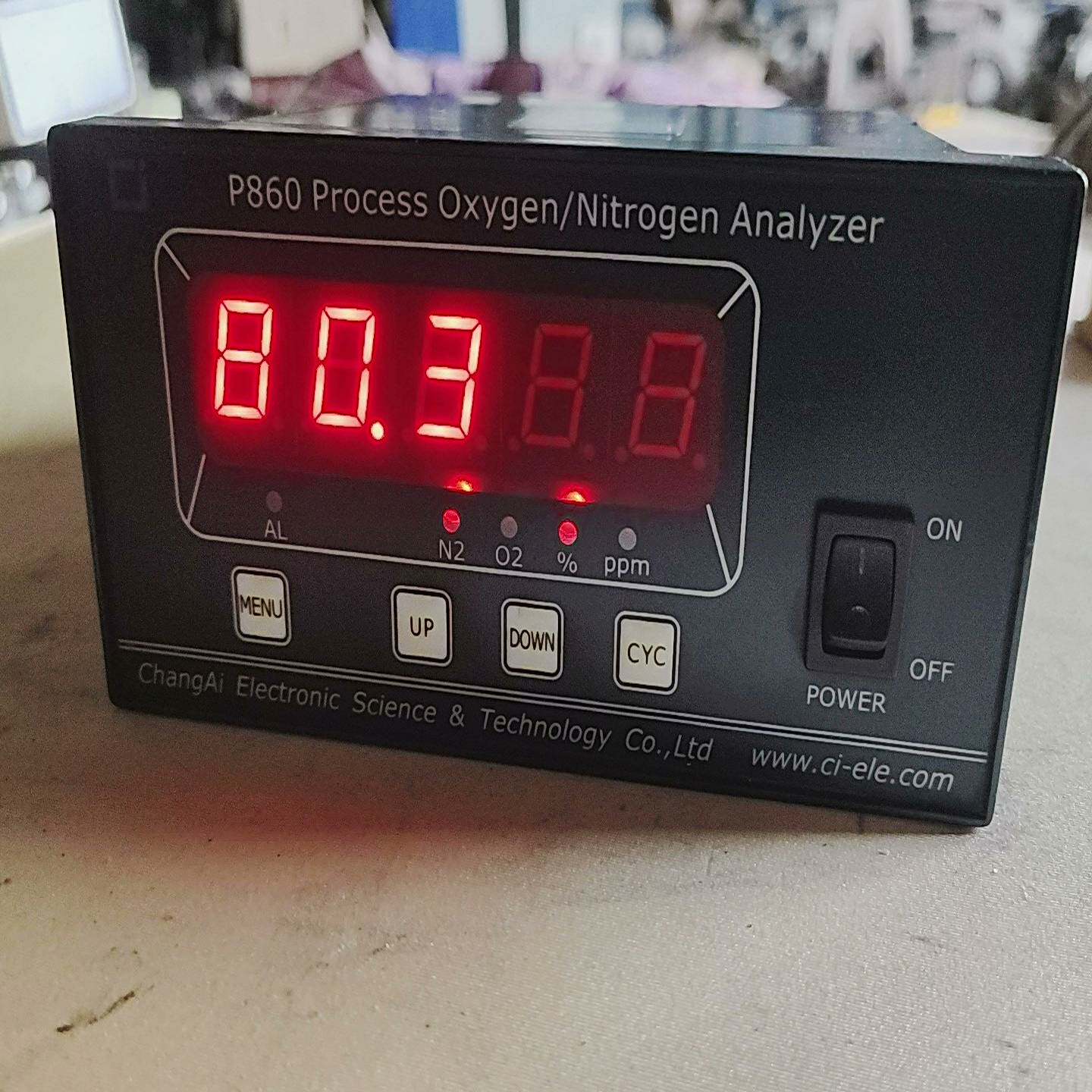 【议价】上海昶艾P8603N氮气纯度检测仪，件，功能正常，成色