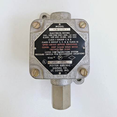 Potter Electric HLS1EX Pressure Switch for Hazardous Locatio