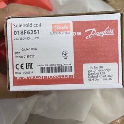 3PCS LOT Danfoss 018F6251 Solenoid coil BF230AS Cable1.00m22
