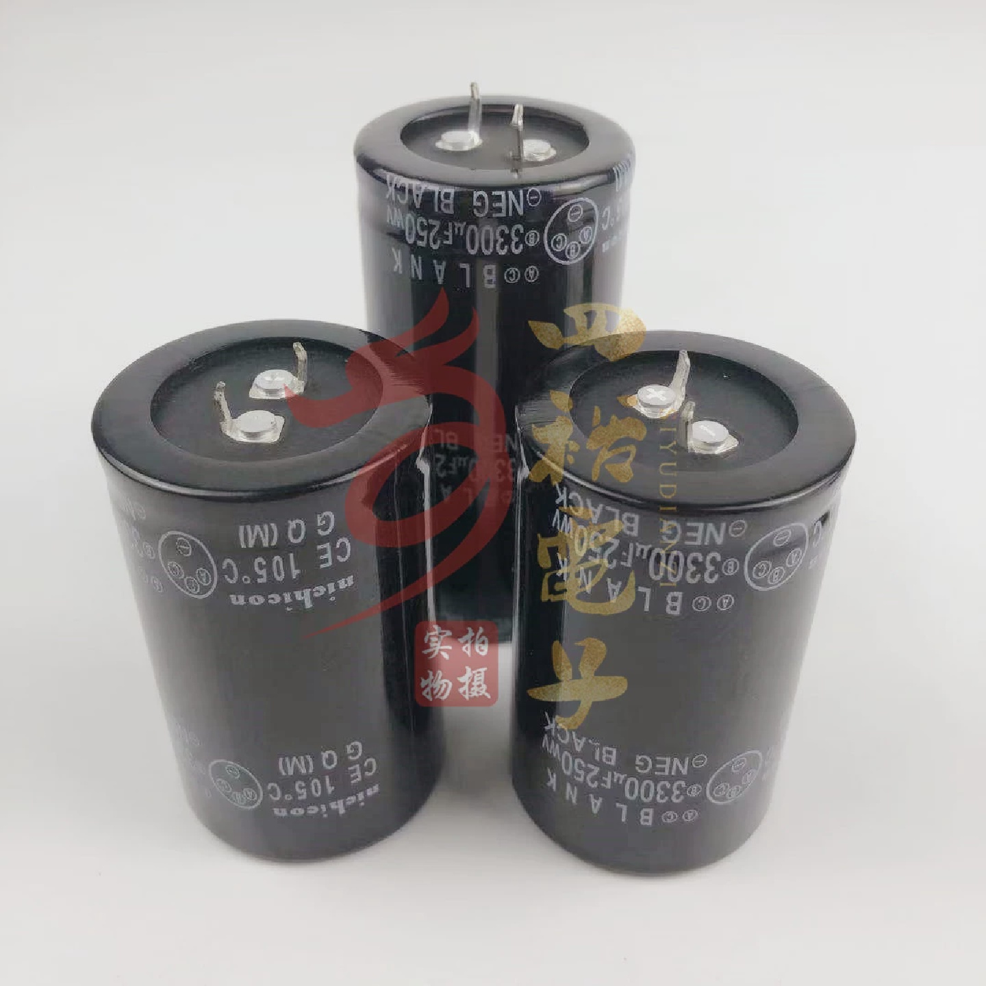 250v3300uF牛脚电解电容200v200伏3300微法全新日本进口尼吉康