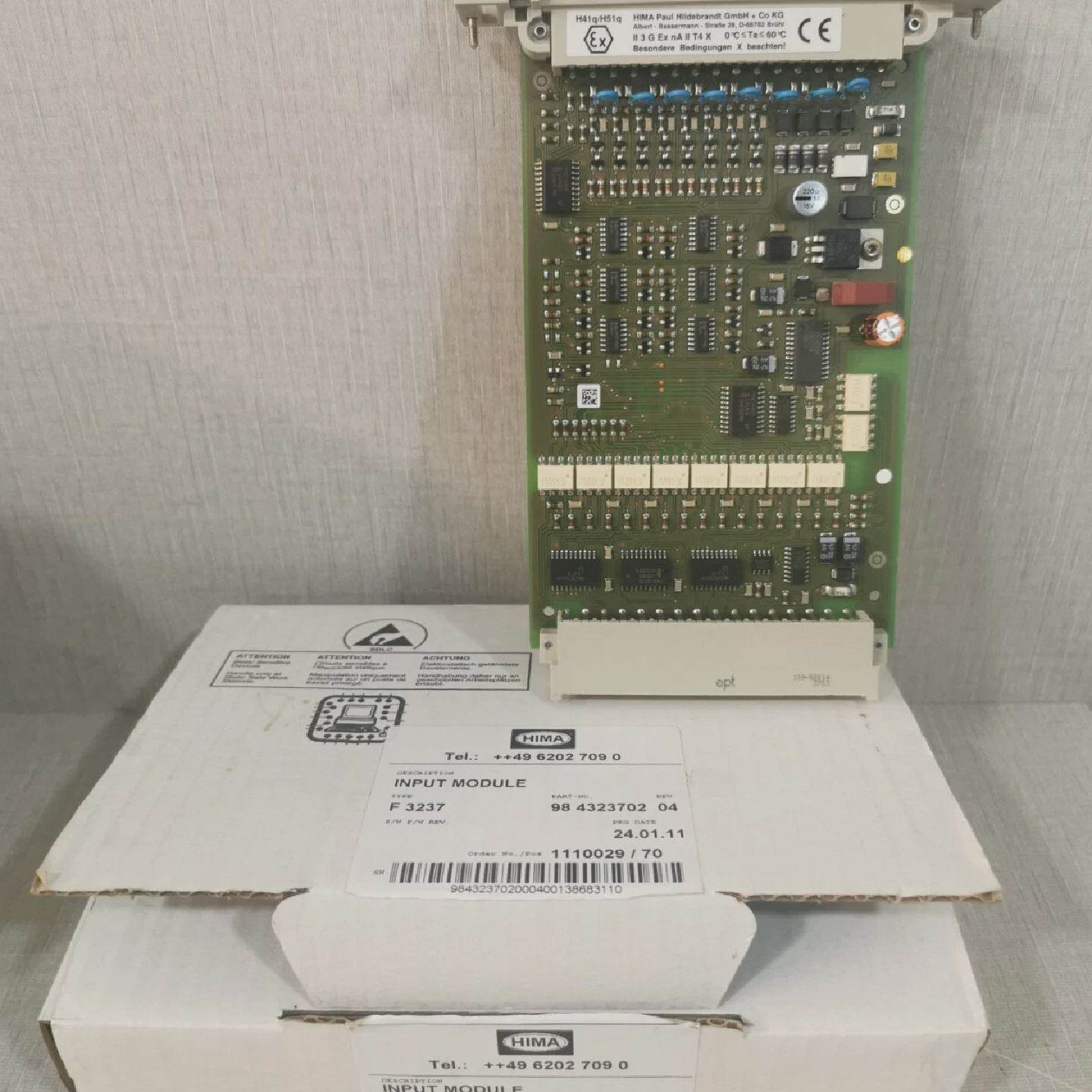 HIMA F 3237 INPUT MODULE 984323702 REV.04  NEW WO ORIGINAL B