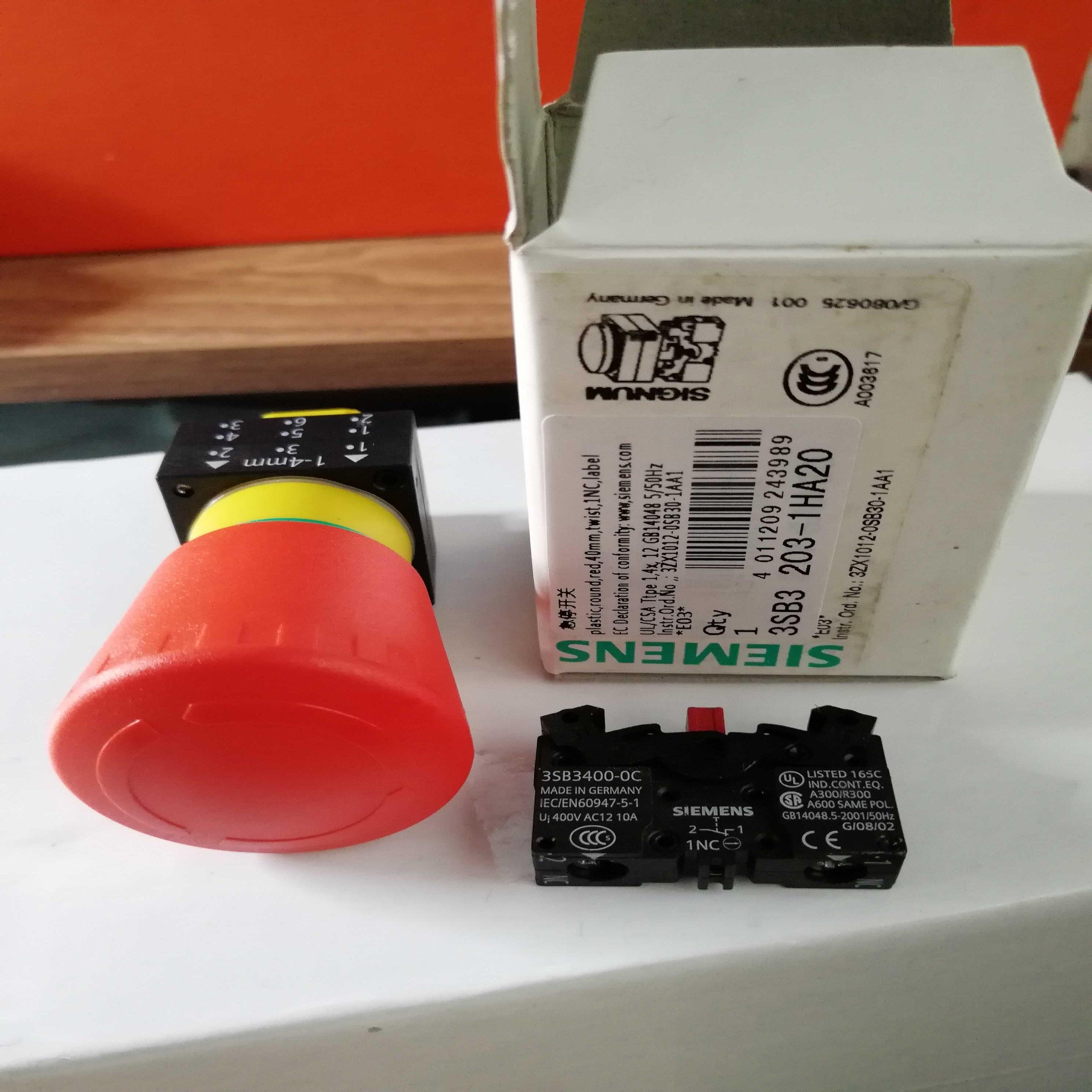 隆兴西门子急停开关3SB3203-1HA20 3SB3201-1HA20停产备件 当*