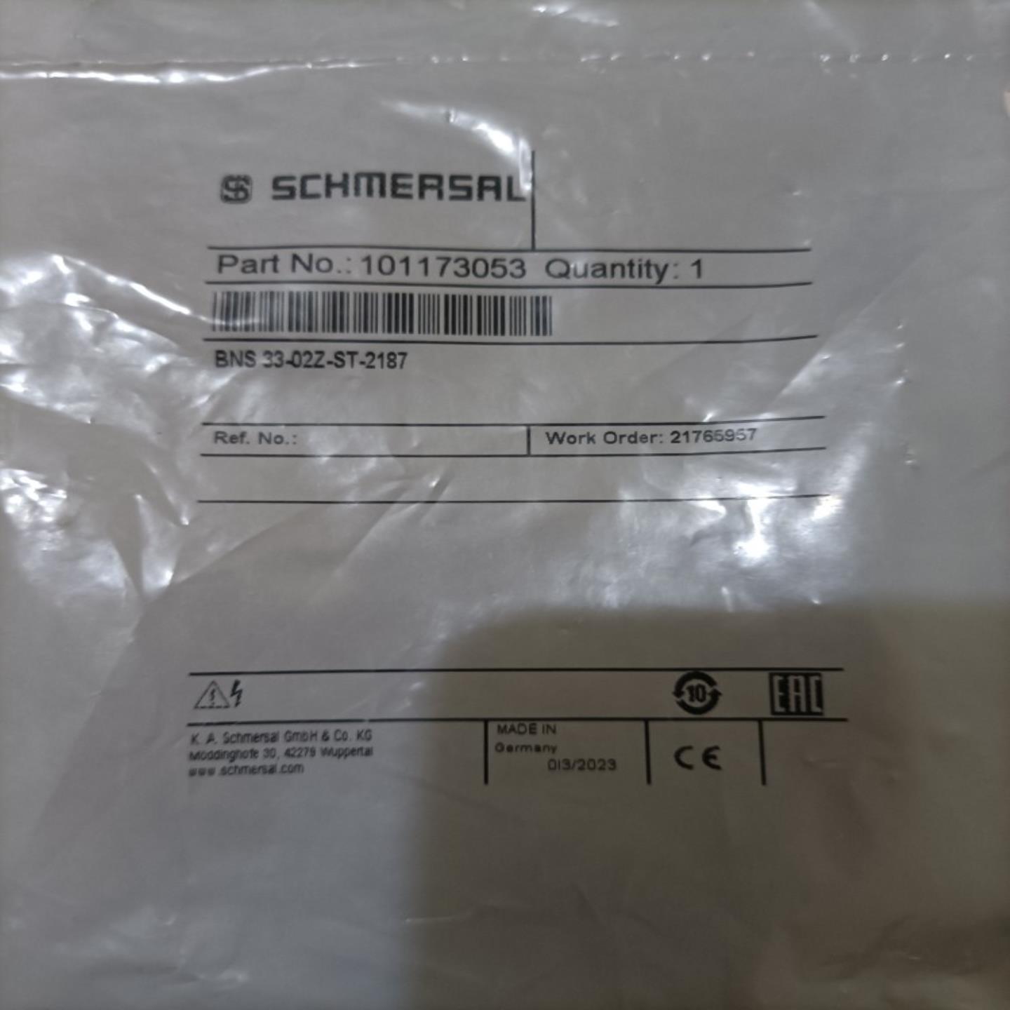 BNS33-02Z-ST-2187施迈赛安全感测器全新原装正品现货