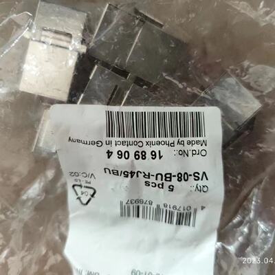 议价1689064菲尼克斯VS-08-BU-RJ45/BU - RJ45耦合连接器位数: 8